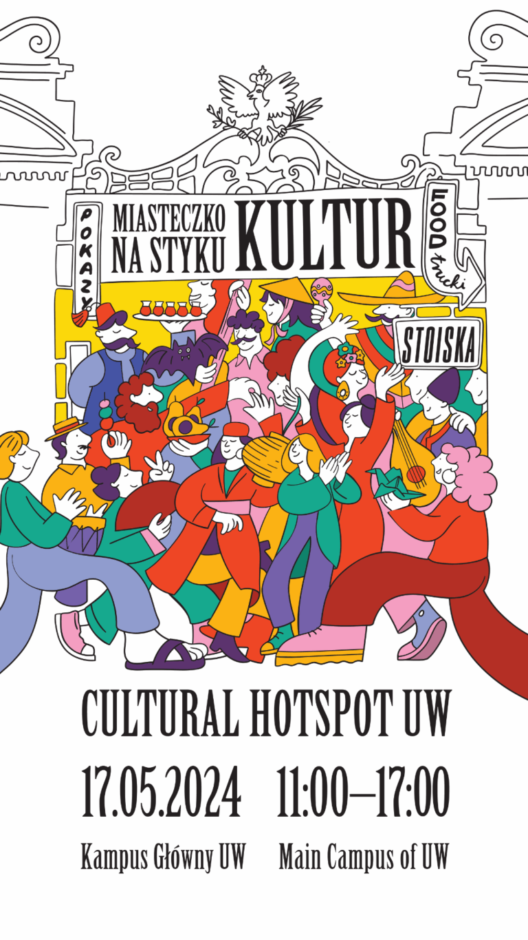 Grafika promocyjna - Miasteczko na styku kultur - Cultural HotSpot UW 2024
