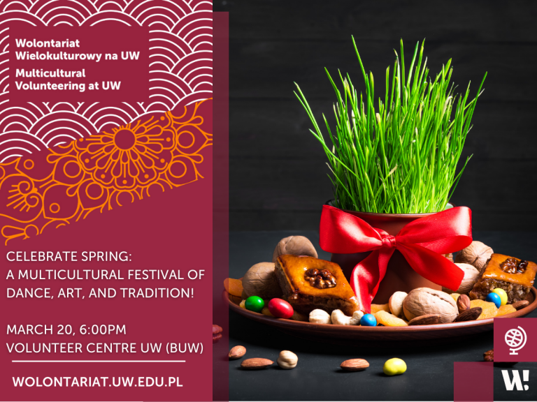 Graphic promoting Multicultural Volunteering at UW. All information from the graphic is included in the text.