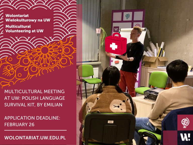 Graphic promoting Multicultural Volunteering at UW. All information from the graphic is included in the text.